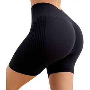 ⚡Womens Scrunch Butt Biker Shorts High Waist Tummy Control Seamless Workout Gym